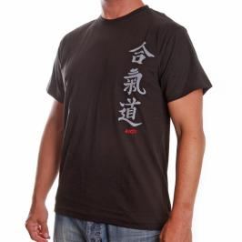 Triko Satori kaligrafie - AIKIDO - černá černá M