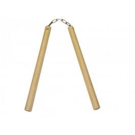 Nunchaku - osmihran s řetízkem přírodní 35.6 cm