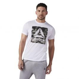 Reebok Camo Logo Triko bílé bílá S