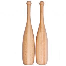 Foeldeak® WoodenClubs - Posilovací kužely dle vyobrazení S, 2 kg