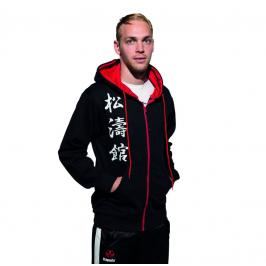 Hayashi mikina s kapucí Shotokan Karate kanjin černá M