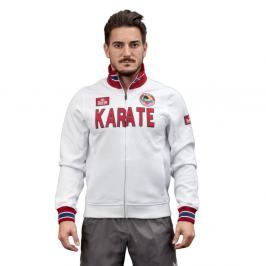 Karate mikina Daedo Slim - bílá/červená bílá S