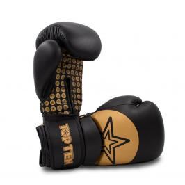 Boxerské rukavice Top Ten Wrist Star-černá/zlatá černá 10