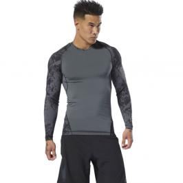 Reebok Jacquard Rashguard - černá černá S