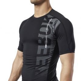 Reebok Graphic kompresní triko - černá černá S
