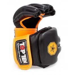 MMA Rukavice - TOP TEN Striking C-Type - černá/oranžová černá M