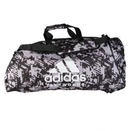 Sportovní taška adidas Taekwondo 2in1 - černá/bílá černá L