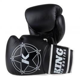 King Pro Boxing boxerské rukavice Vintage 2 - černá černá 10