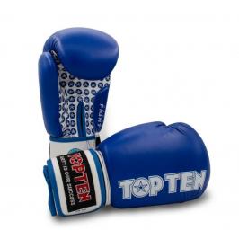 Boxerské rukavice TOP TEN Fight - modrá/bílá modrá 10