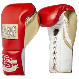 Paffen Sport boxerské rukavice PRO MEXICAN Professional - červená/zlatá červená 10