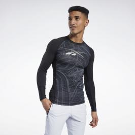 Reebok AOP kompresní triko černá S