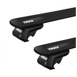 Střešní nosič Thule EVO Volkswagen Caddy Maxi Life 5-dr MPV se střešními podélníky (hagusy) 2008-2015 s hliníkovou tyčí černý