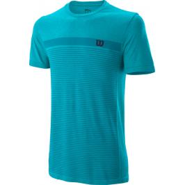 Pánské tričko Wilson Competition Seamless Crew Blue