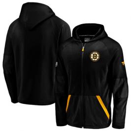 Pánská mikina na zip s kapucí Fanatics Rinkside Gridback Full-Zip Hoodie NHL Boston Bruins