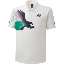 Pánské tričko Mizuno Archive Polo Eagle Collection White
