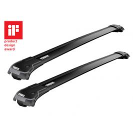 Střešní nosič wingbar edge černý pro Volkswagen Touareg 5-dr SUV se střešními podélníky (hagusy) 2005-2009